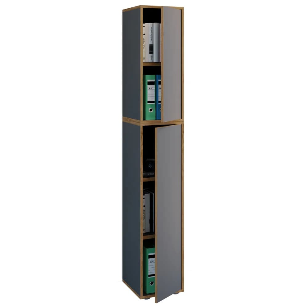 VCM Aktenschrank »Salia« 5 OH schmal grau, 30x183x32 cm