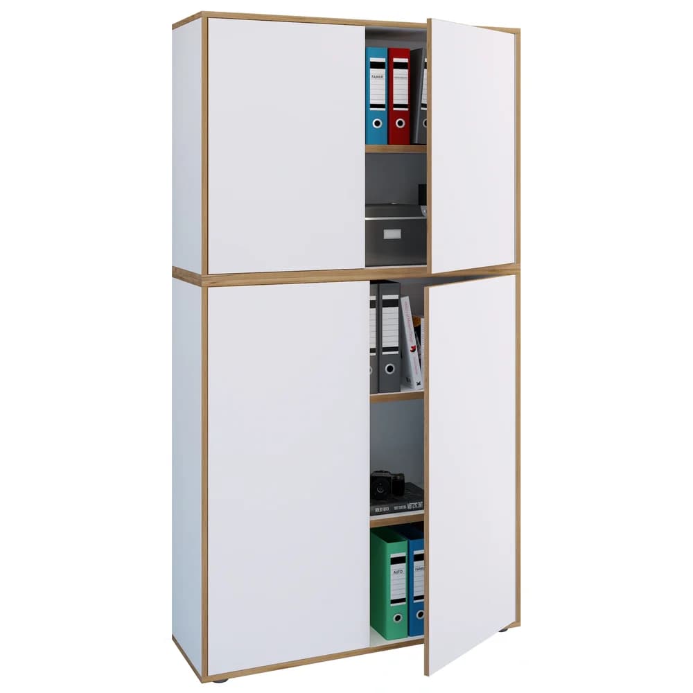 VCM Aktenschrank »Salia« 5 OH breit weiß, 100x183x32 cm