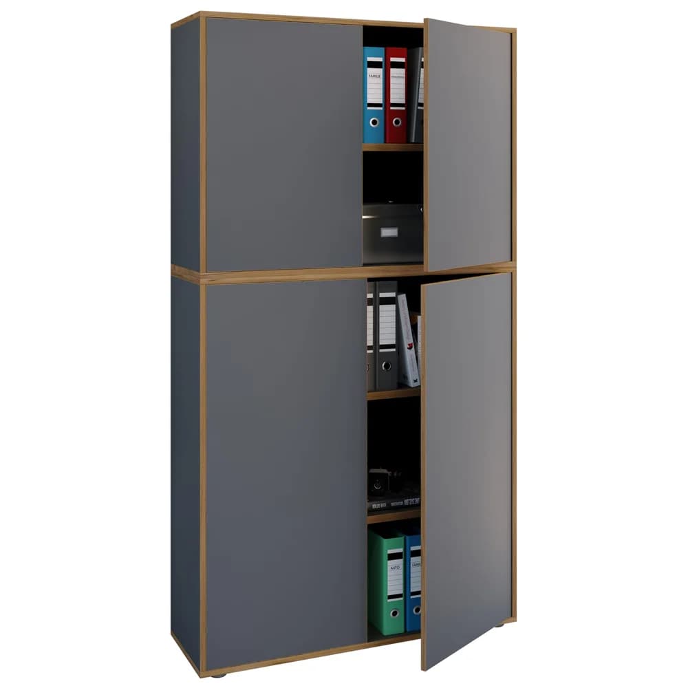 VCM Aktenschrank »Salia« 5 OH breit grau, 100x183x32 cm