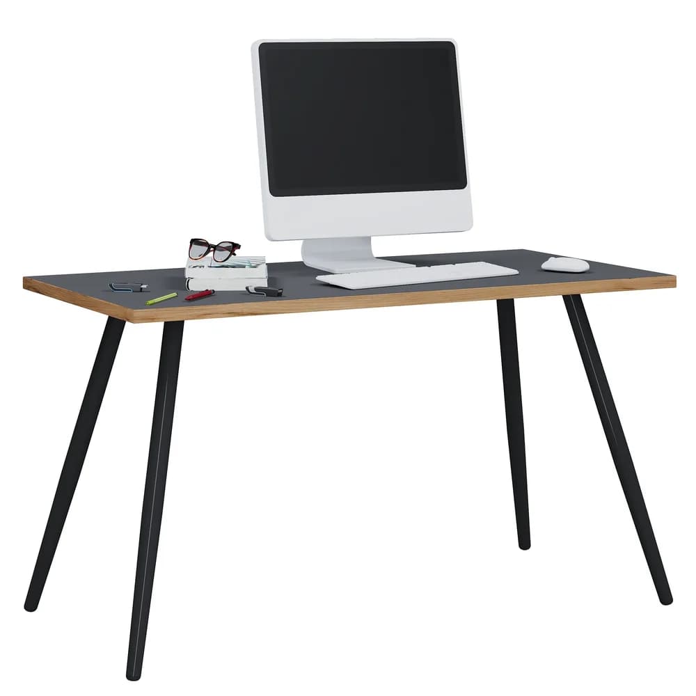 Schreibtisch Salia T80 Anthrazit/Honigeiche