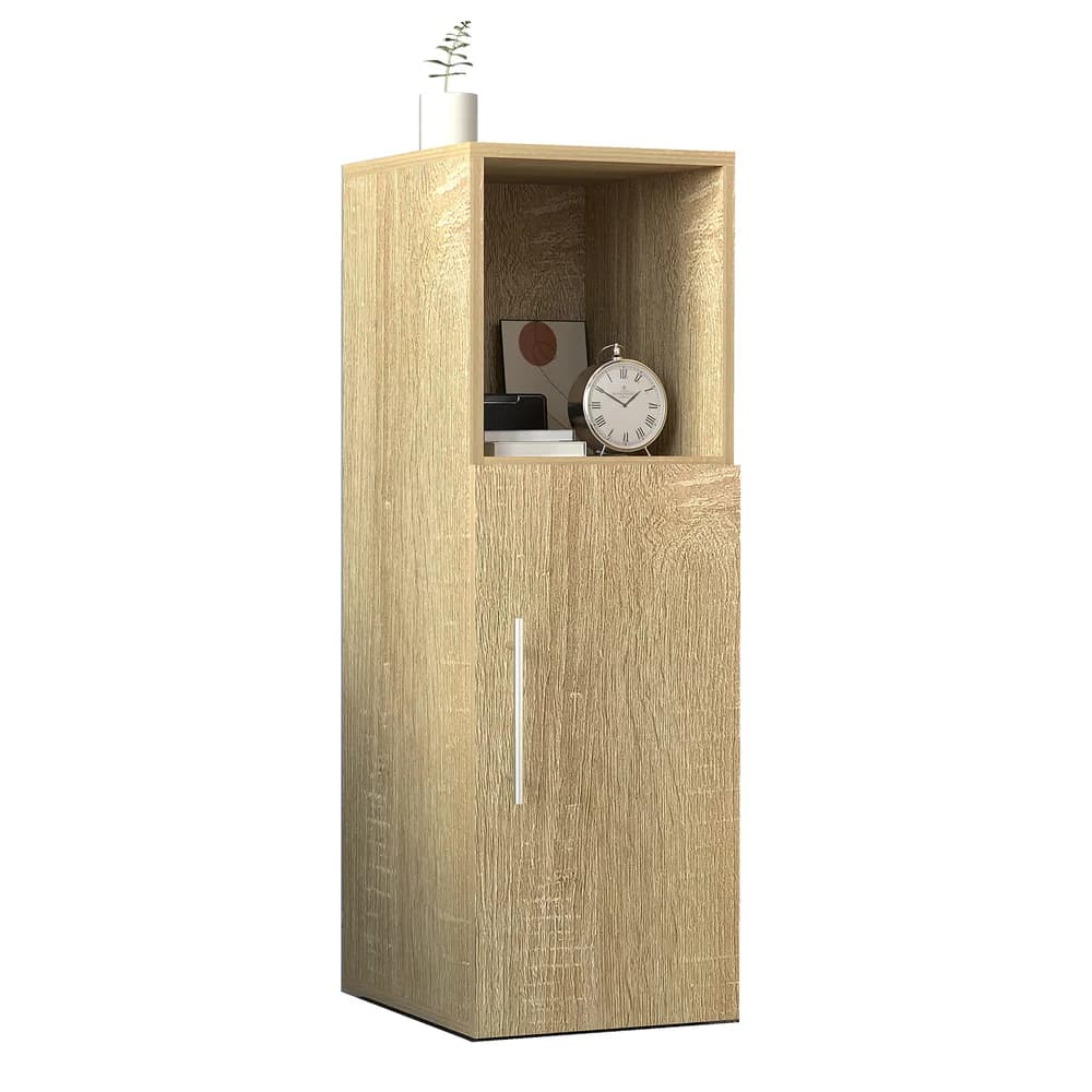 VCM Nachttisch Narila Sonoma-Eiche H. 90 x B. 30 x T. 35 cm