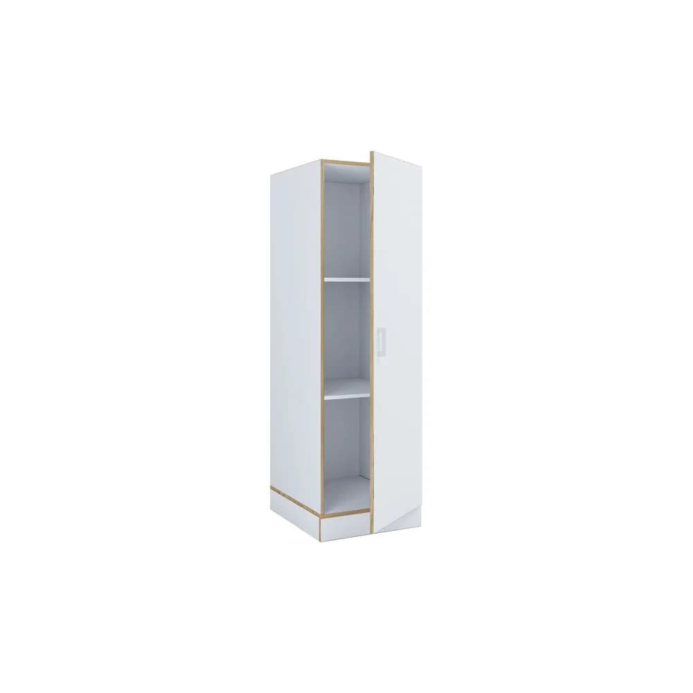 VCM Badmöbel Hochschrank Rislo Weiß H. 162 x B. 50 x T. 60 cm