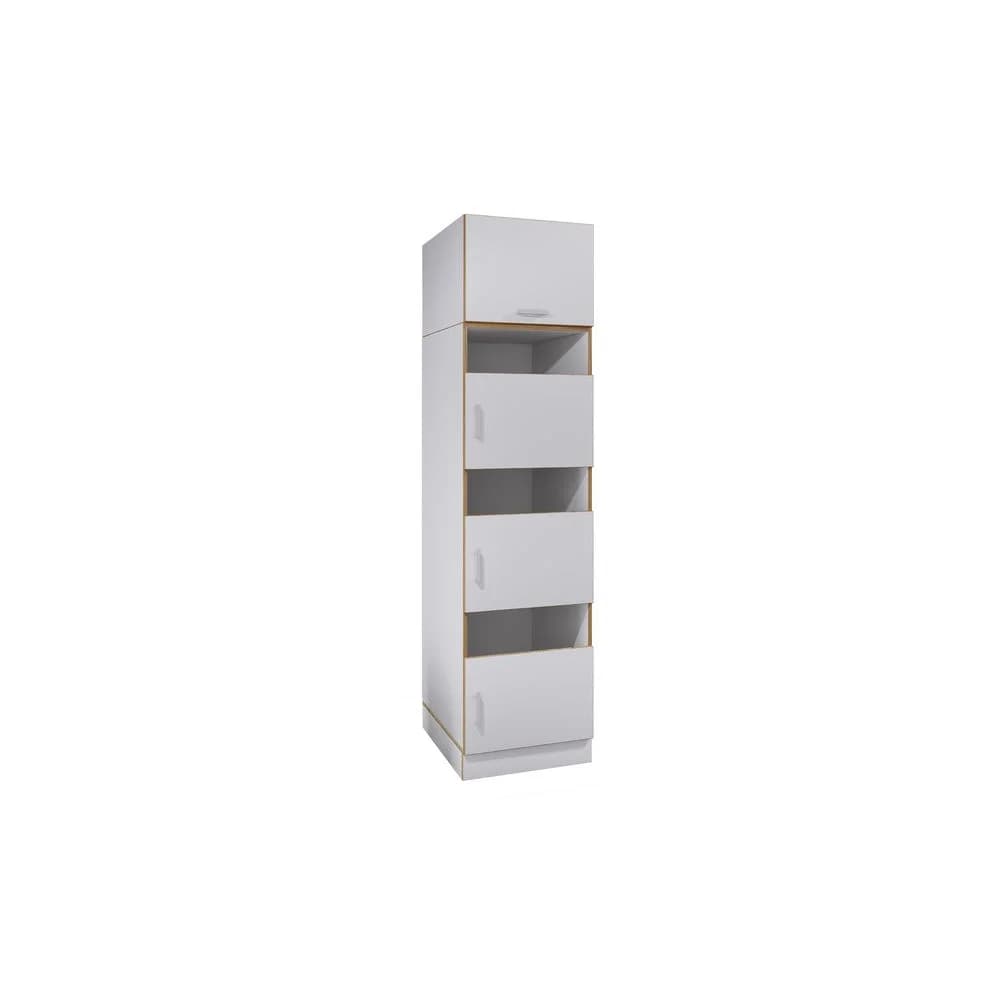 VCM Badmöbel Hochschrank Rislo Weiß H. 200 x B. 50 x T. 60 cm