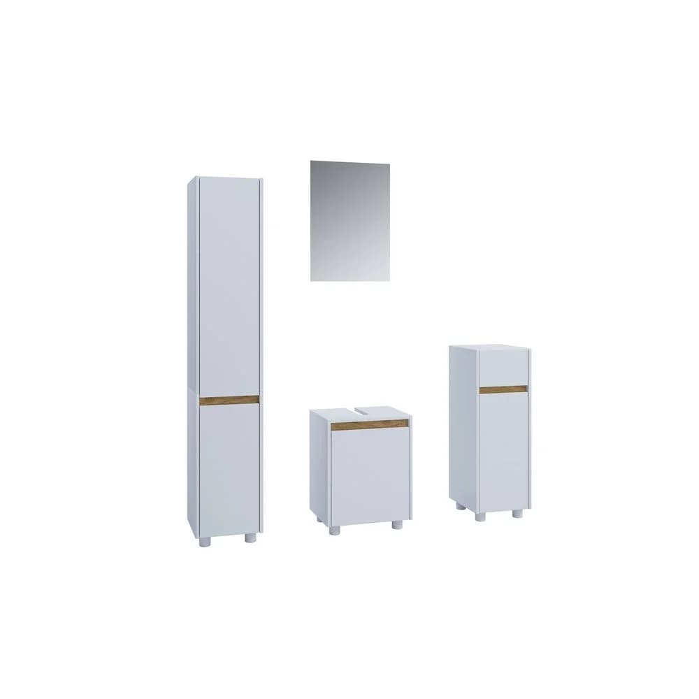 VCM Badmöbel Sets Cosila Weiß H. 165 x B. 112 x T. 35 cm