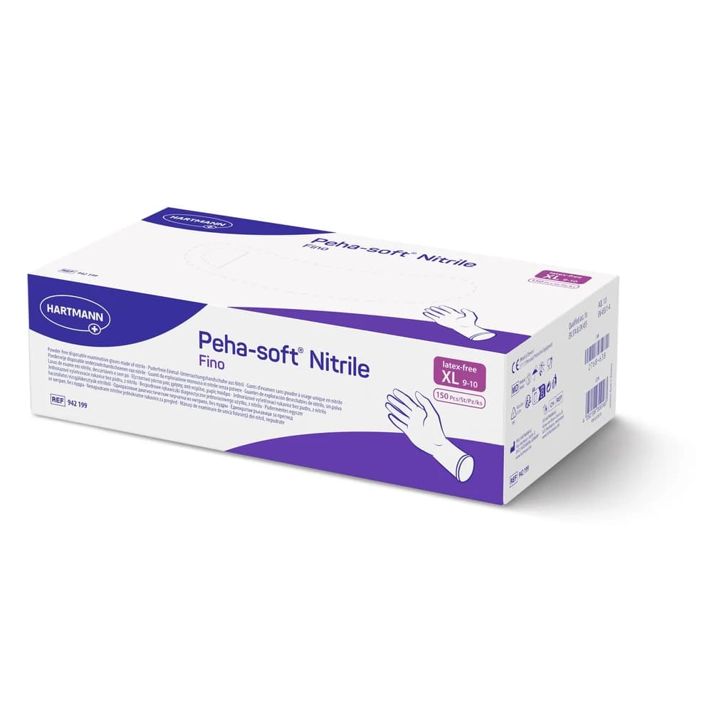 Hartmann Peha-soft nitrile fino Untersuchungshandschuhe blau Gr. XL 150 St