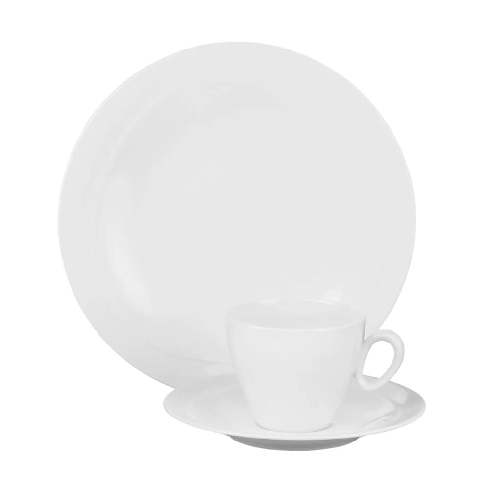Seltmann Weiden Trio Weiß uni Kaffeeservice 18tlg. T