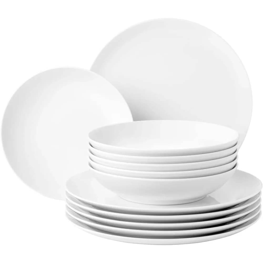 Seltmann Weiden LIBERTY weiß 003 uni Tafelservice 12 teilig