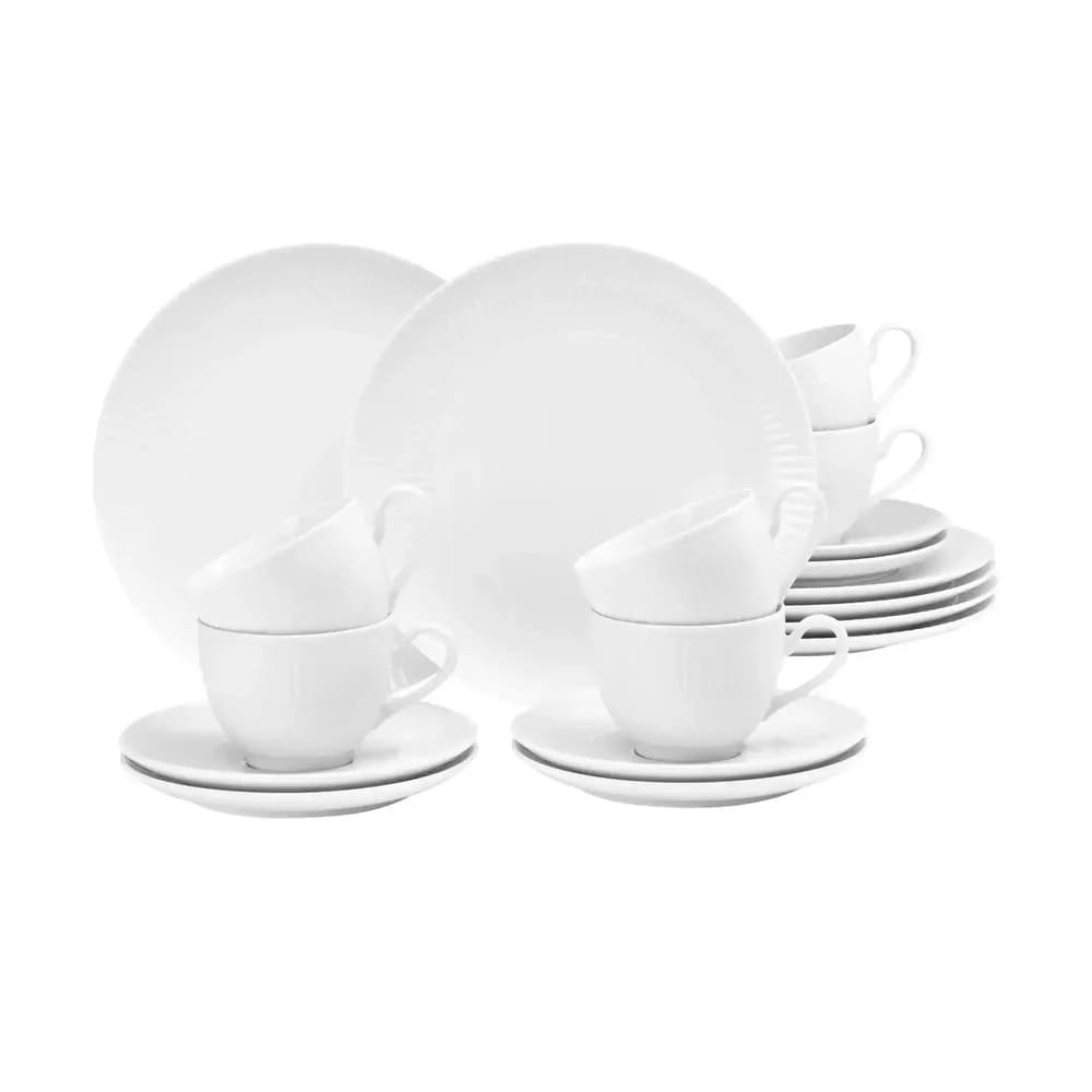 Seltmann Weiden Kaffeeservice Amina , weiß , Porzellan