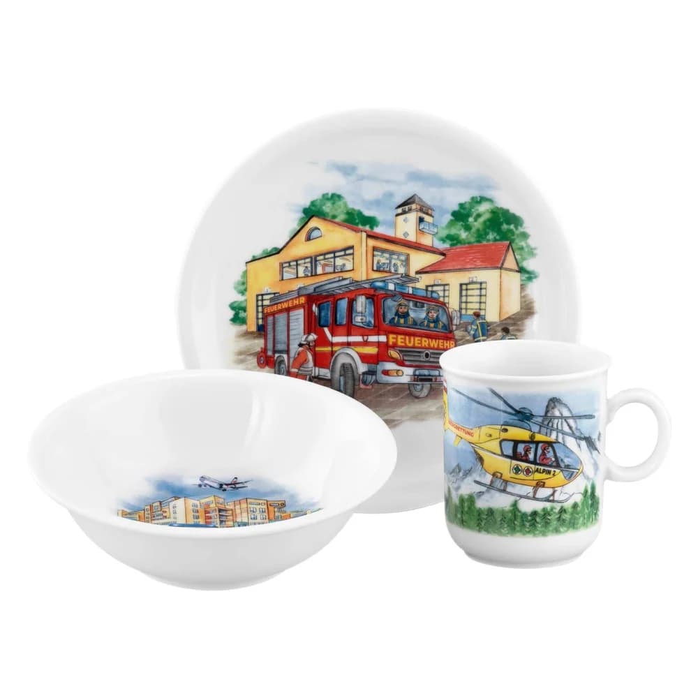 Seltmann Weiden Compact Kindergeschirr Set 3-teilig - Blaulicht
