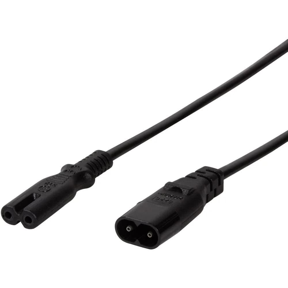 LogiLink Stromkabel Verlängerung Kaltgeräte 2 m Schwarz