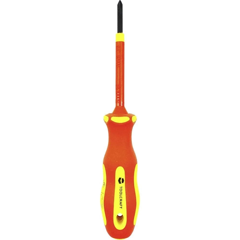TOOLCRAFT PH0 TO-5345748 VDE, Elektronik- u. Feinmechanik, Werkstatt Kreuzschlitz-Schraubendreher PH