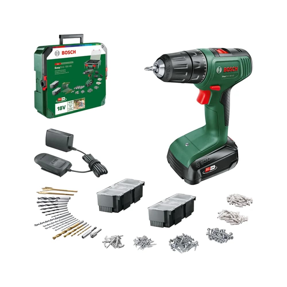 Bosch DIY EasyDrill 18V-40 in SBX+Systembox (06039D8006)