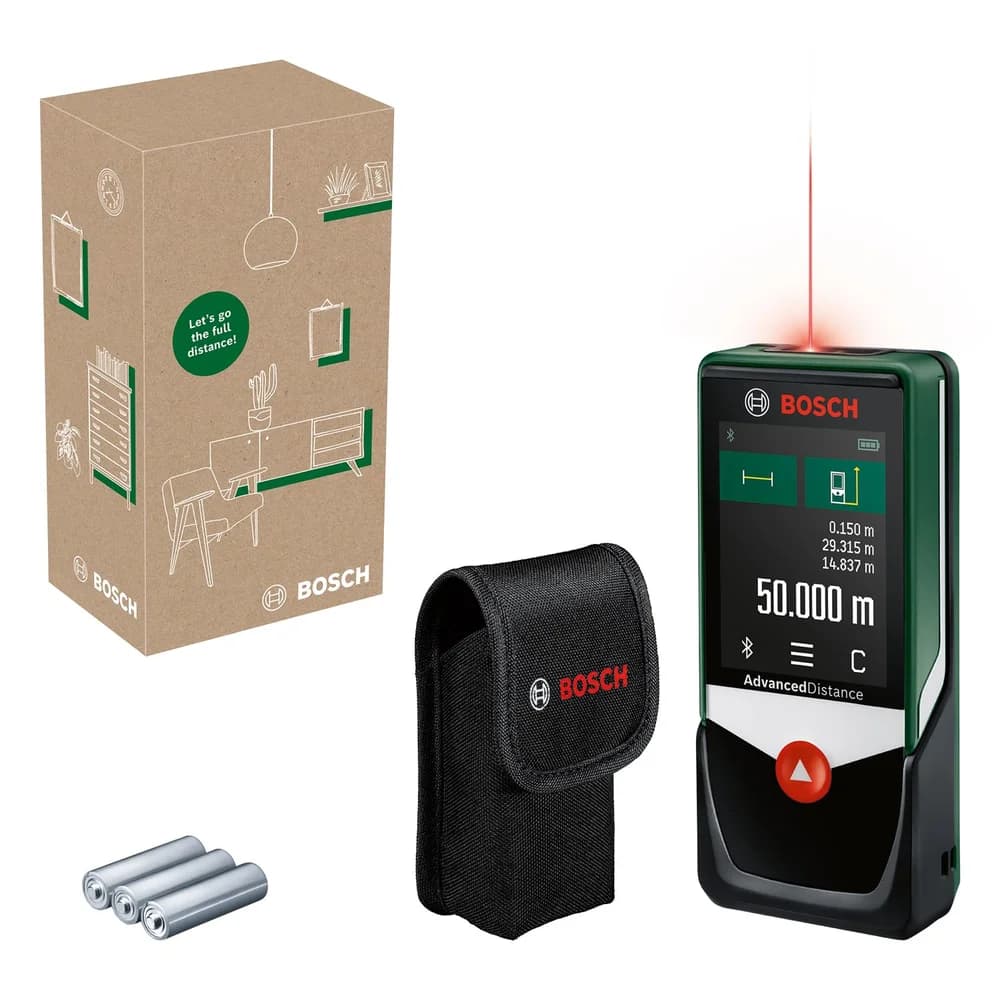 Bosch Digitaler Laser-Entfernungsmesser AdvancedDistance 50C, eCommerce-Karton