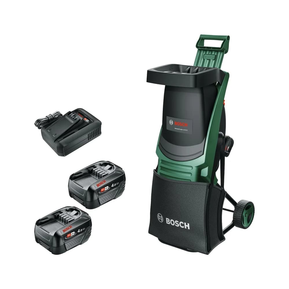 Bosch Power Tools Häcksler, 2 x Akku 06008E0000