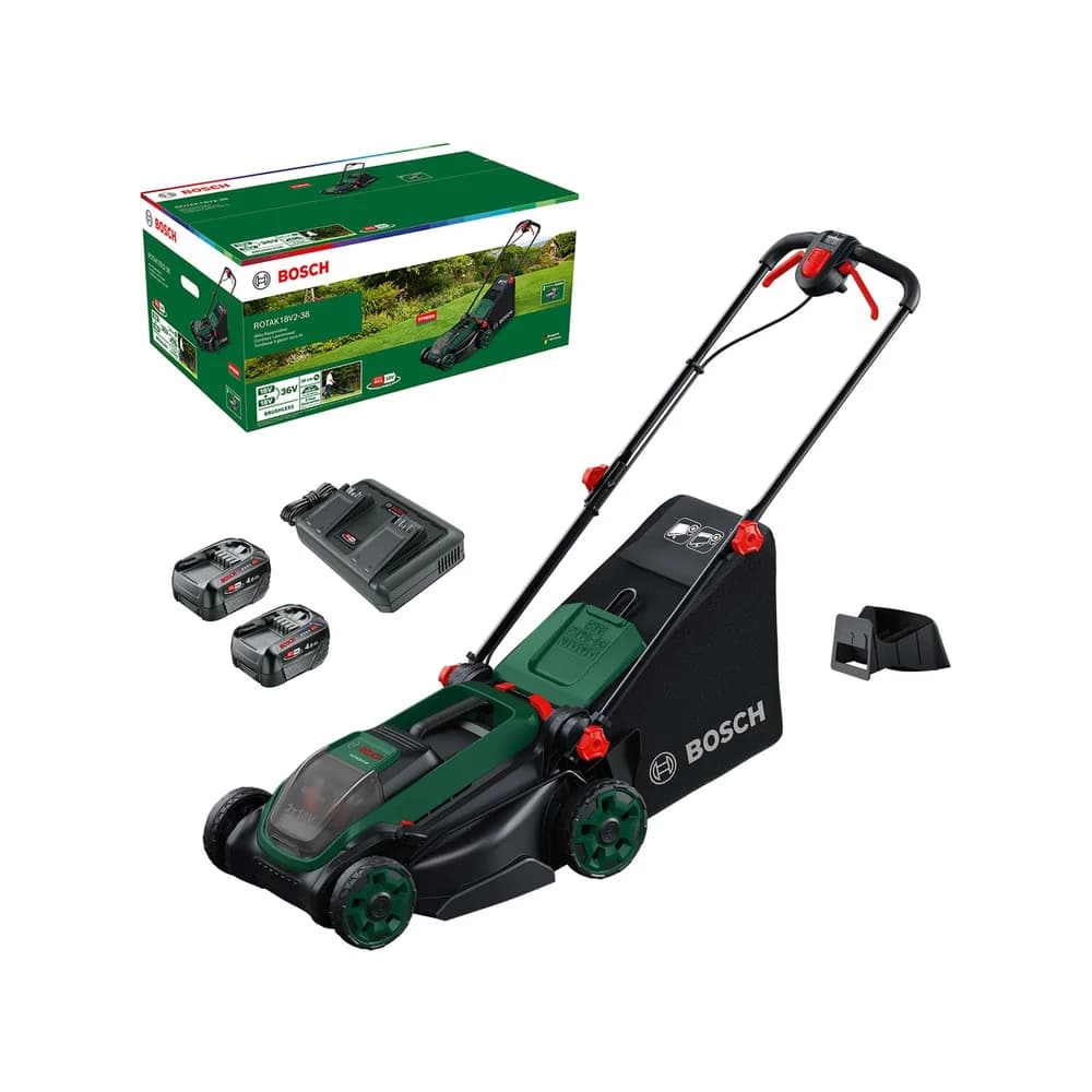 Akku-Rasenmäher ROTAK18V2-38, 2x Akku PBA 18V 4.0Ah