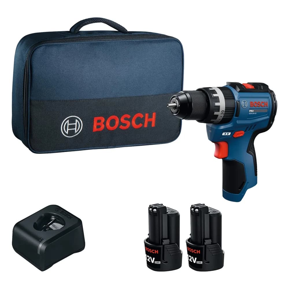 Bosch Akku-Schlagbohrschrauber GSB12V-31 / 2x Akku GBA12V-20 in Werkzeugtasche - 06019S6102