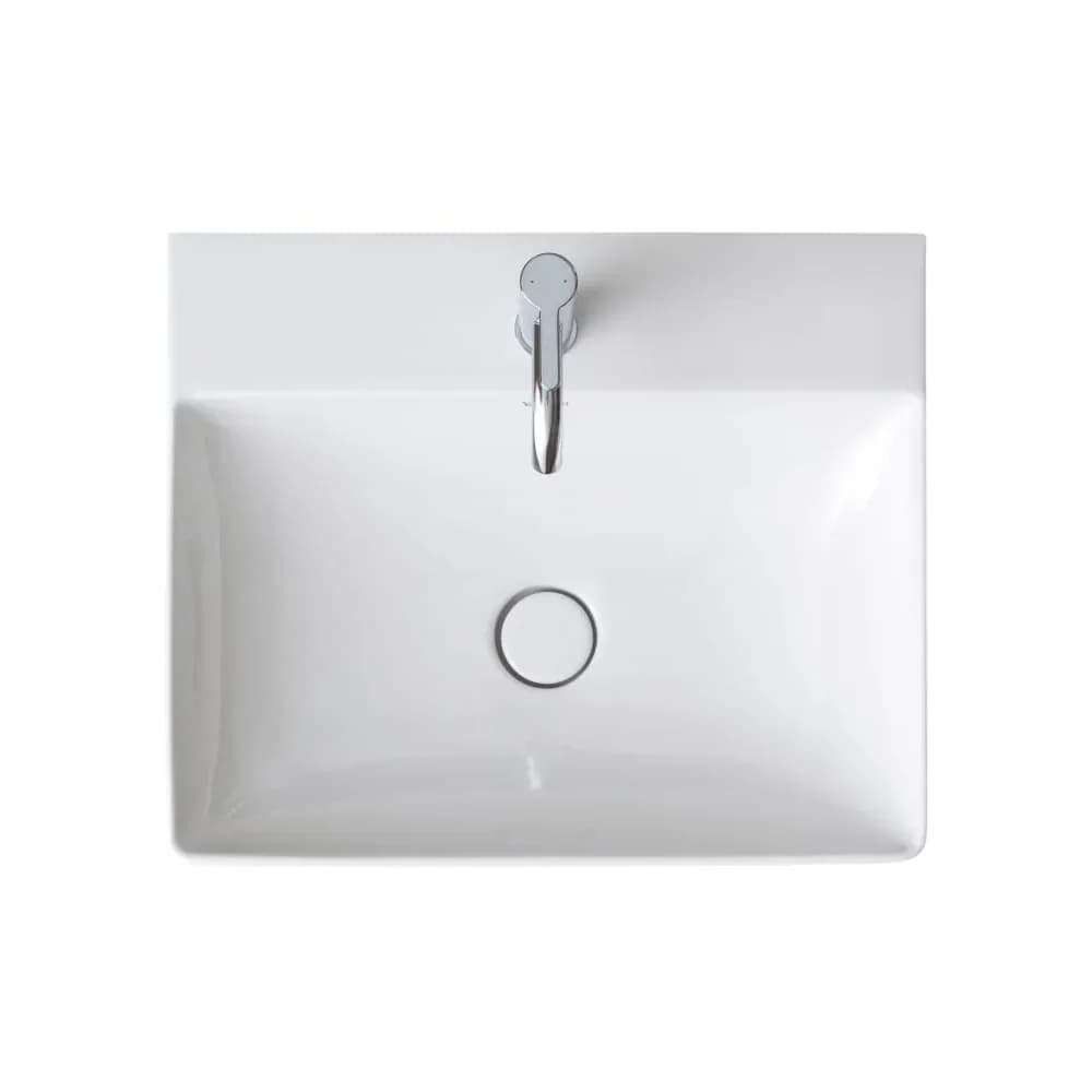 Duravit DuraSquare Waschtisch 2353600071 weiß, 60x47cm, mit Hahnloch, geschliffen
