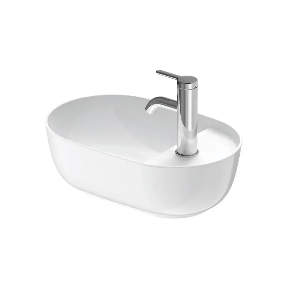 Duravit Luv Aufsatzwaschtisch 0381420000 weiß, 42x27cm, geschliffen, mit Hahnloch