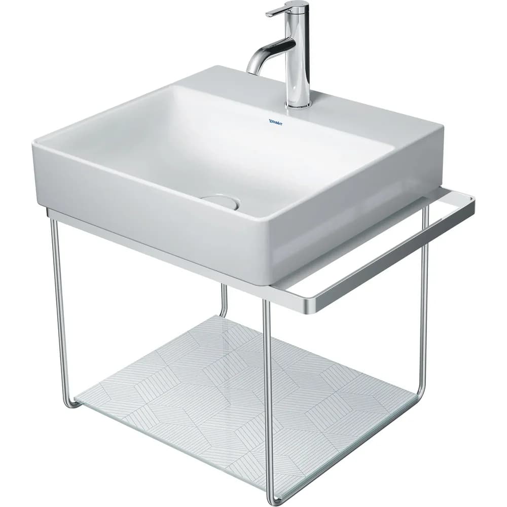 Duravit Metallkonsole DuraSquare 56,5x45cm, wandhängend, chrom