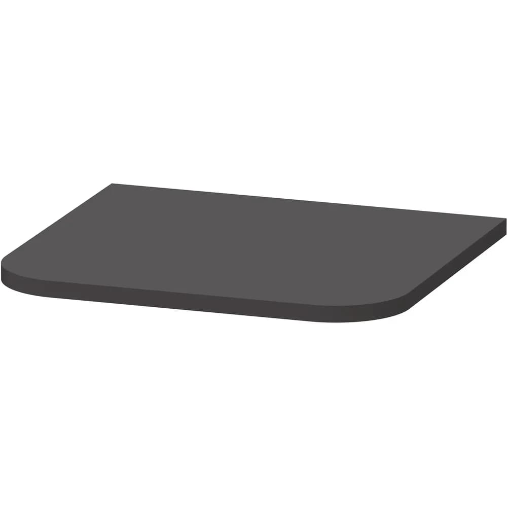 Duravit Happy D.2 Plus Abdeckplatte für Halbhochschränke, Badmöbel, HP030008080, graphit supermatt