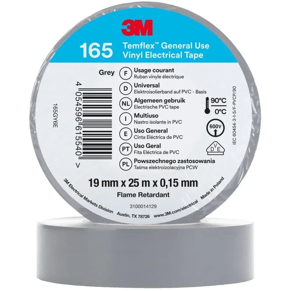 3M Deutschland PVC Elektro-Isolierband Temflex165 gr19X25