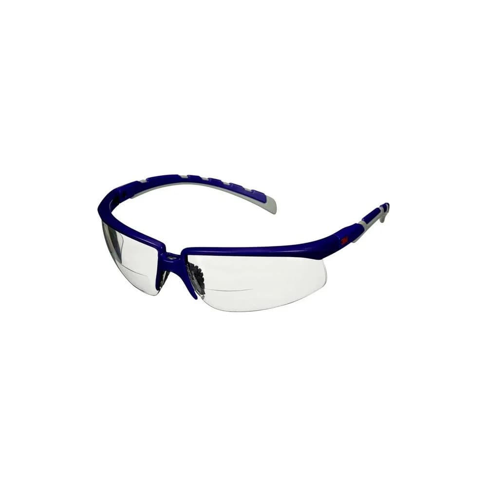 3M Schutzbrille Solus integrierter Lesebereich +1,5 blau/graue Bügel Steckbügel S2015AF-BLU