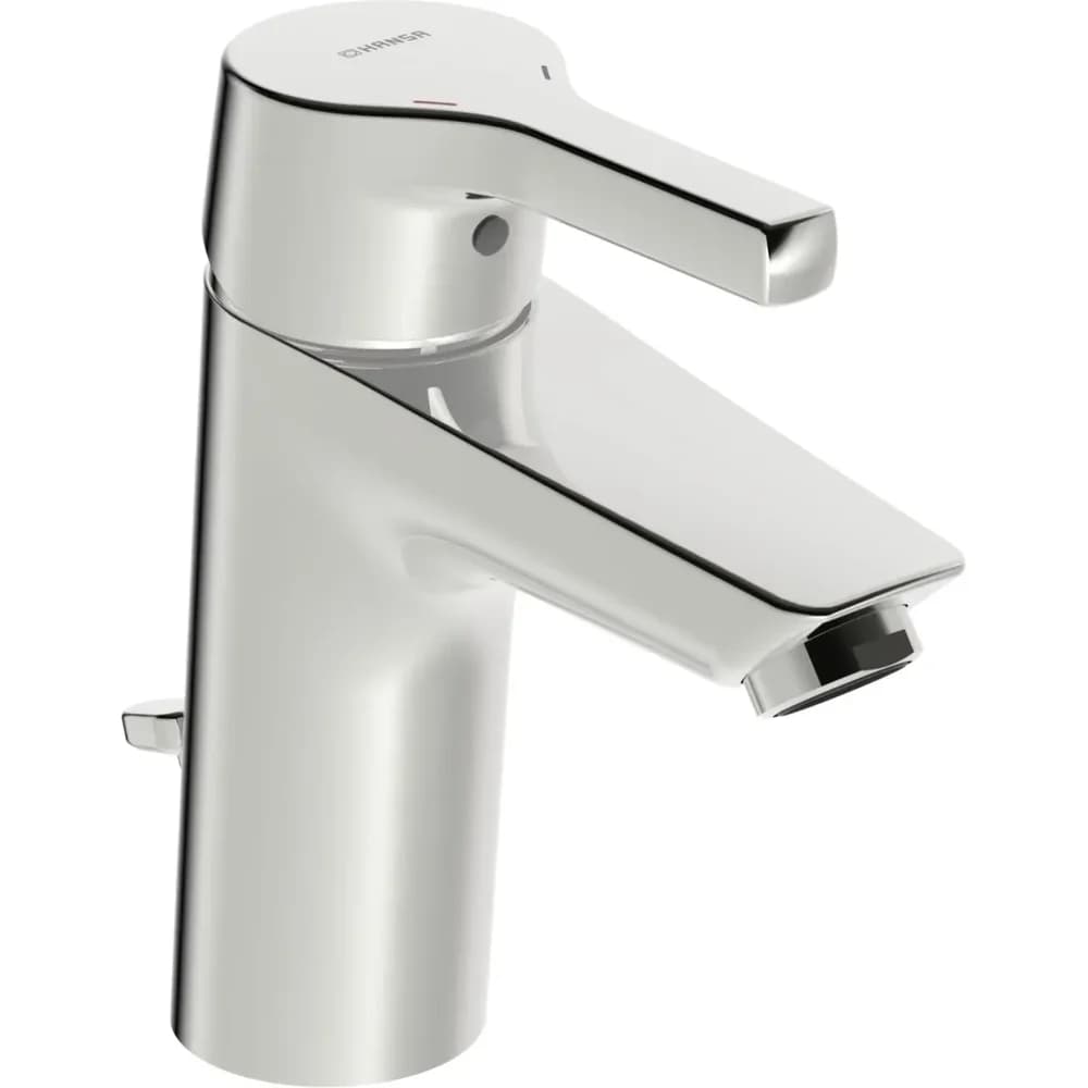 Hansa Hansapaleno Waschtischarmatur 56412203 mit Ablaufgarnitur, Ausladung 110mm, chrom