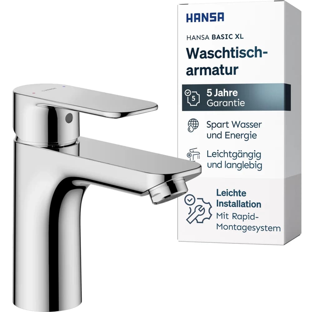 Hansa Basic Waschtischarmatur Chrom 55422203