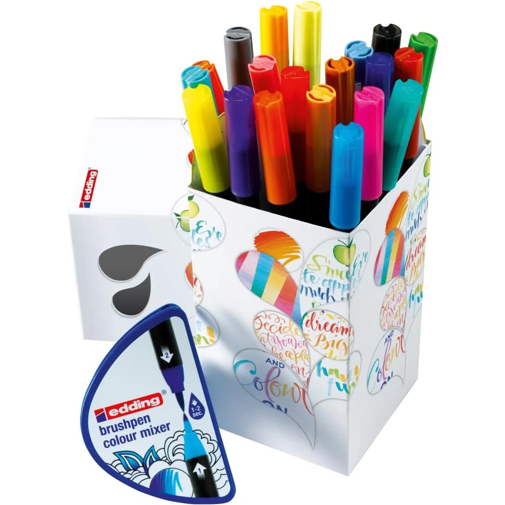 edding Pinselstift edding Brushpens Colour Happy e-1340 20+1 Stück