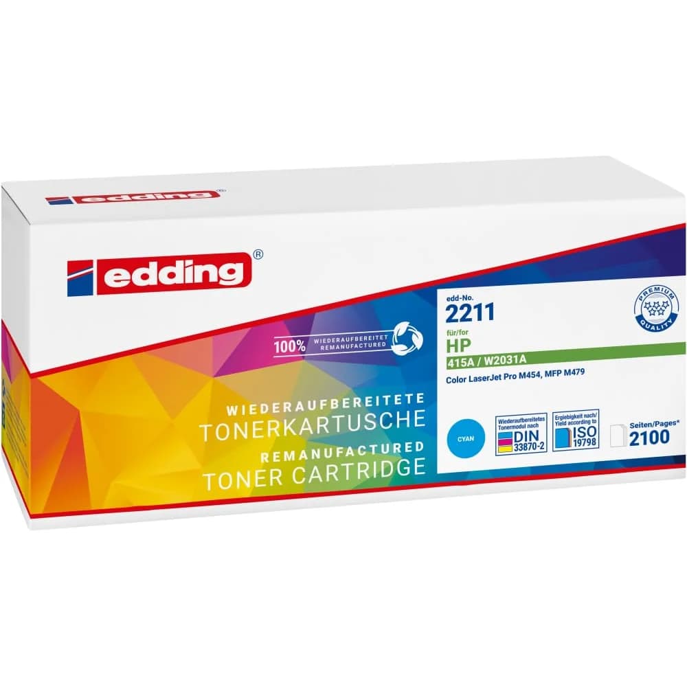 Edding Toner 18-2211 wie HP W2031A cyan