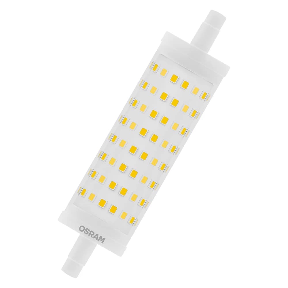 OSRAM R7s LED-Stablampe Kolbenform 118mm warmweiß dimmbar 15W wie 125 Watt leistungsstark