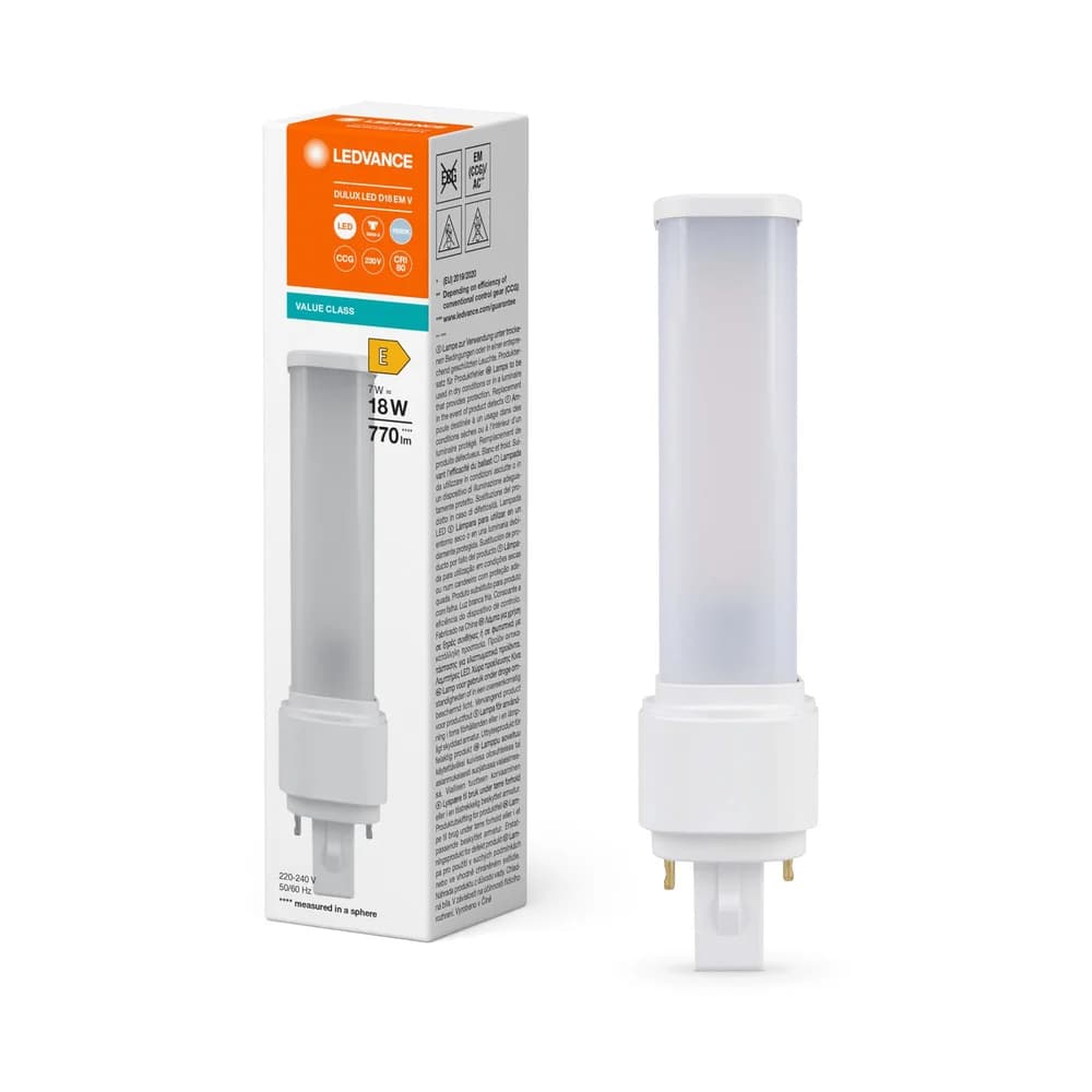 DULUX LED D EM & AC MAINS V 7W 840 G24D-2