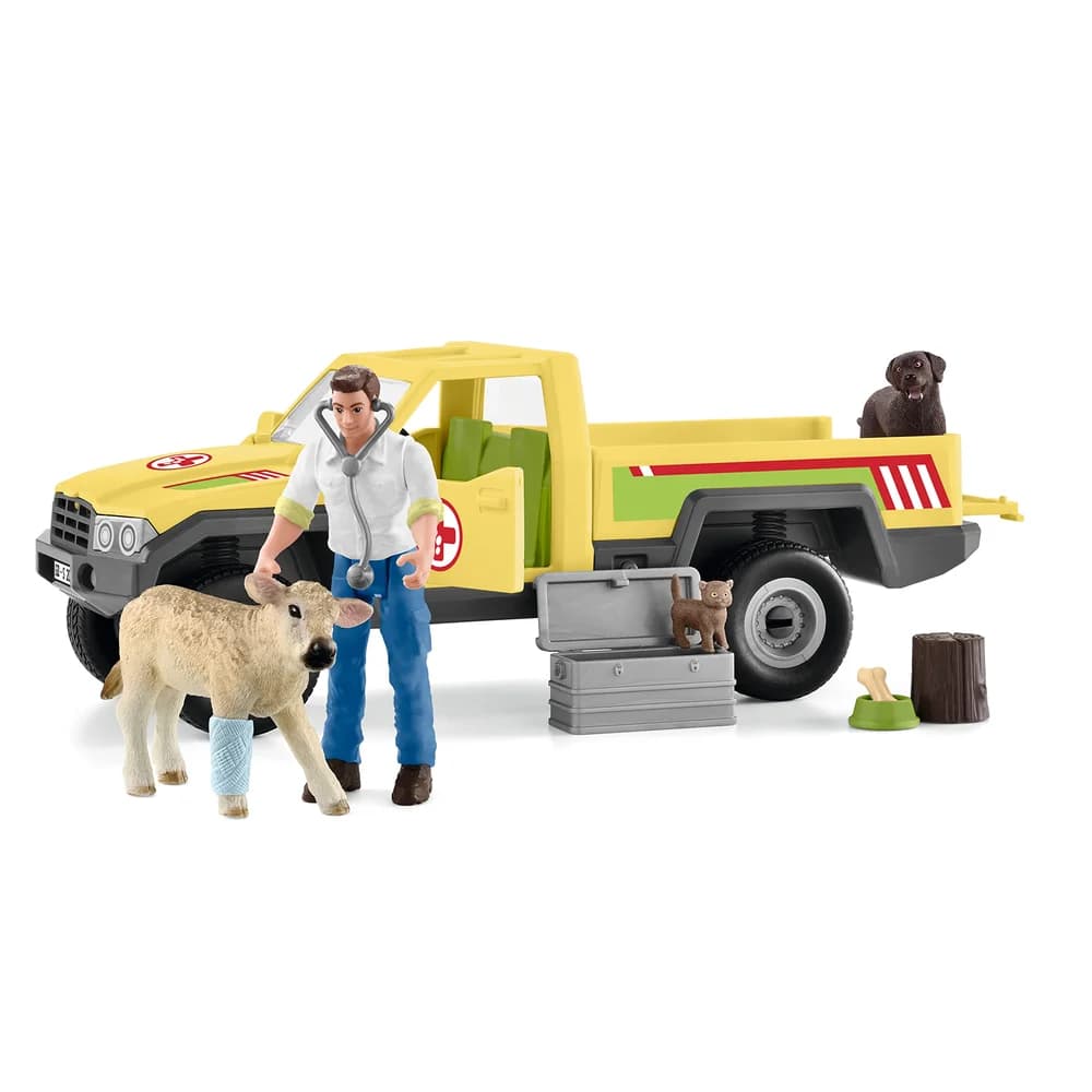 Schleich Farm World 42503 Tierarztbesuch Bauernhof