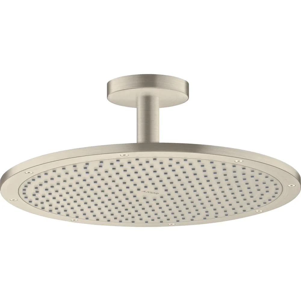hansgrohe Kopfbrause Axor ShowerSolutions 350, 1jet mit Deckenanschluss - Brushed Nickel