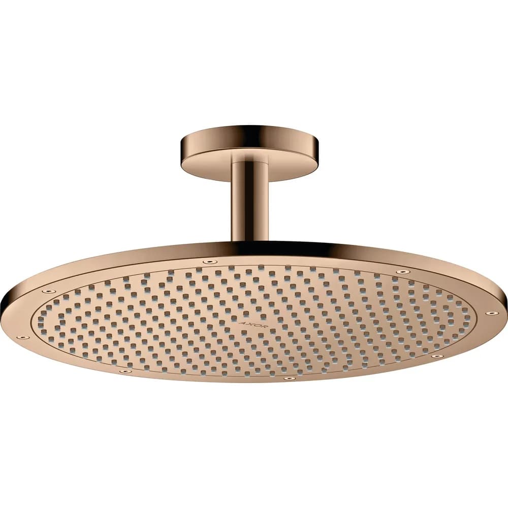 hansgrohe Axor Kopfbrause 26035300 mit Deckenanschluss, polished red gold