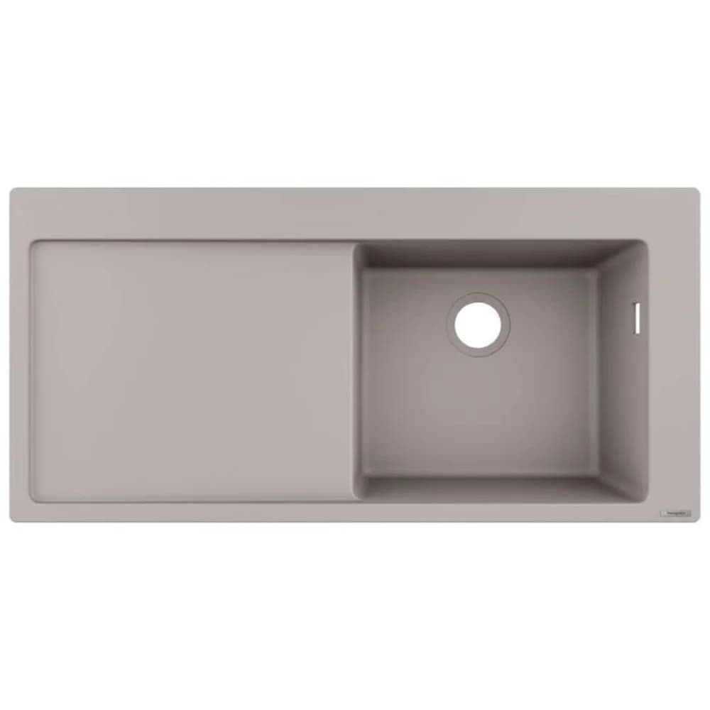 HANSGROHE 43314380 Einbauspüle 450 mit Abtropffläche - Grau