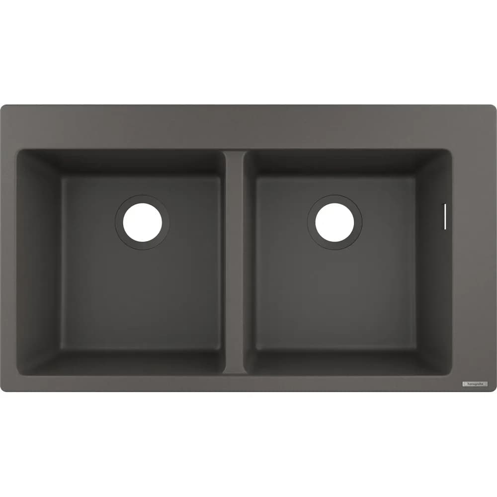 HANSGROHE 43316290 Einbauspüle 370x370 - Grau