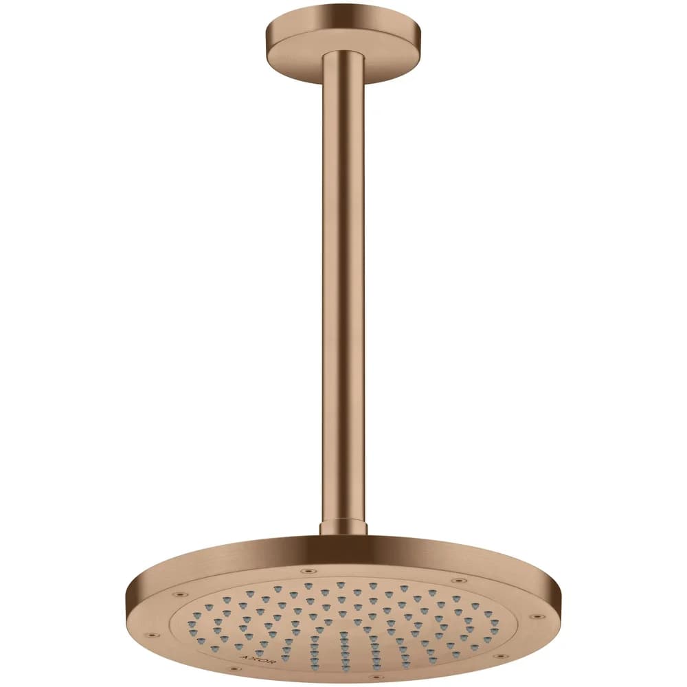 hansgrohe Deckenanschluss Axor 300mm, rund, brushed red gold