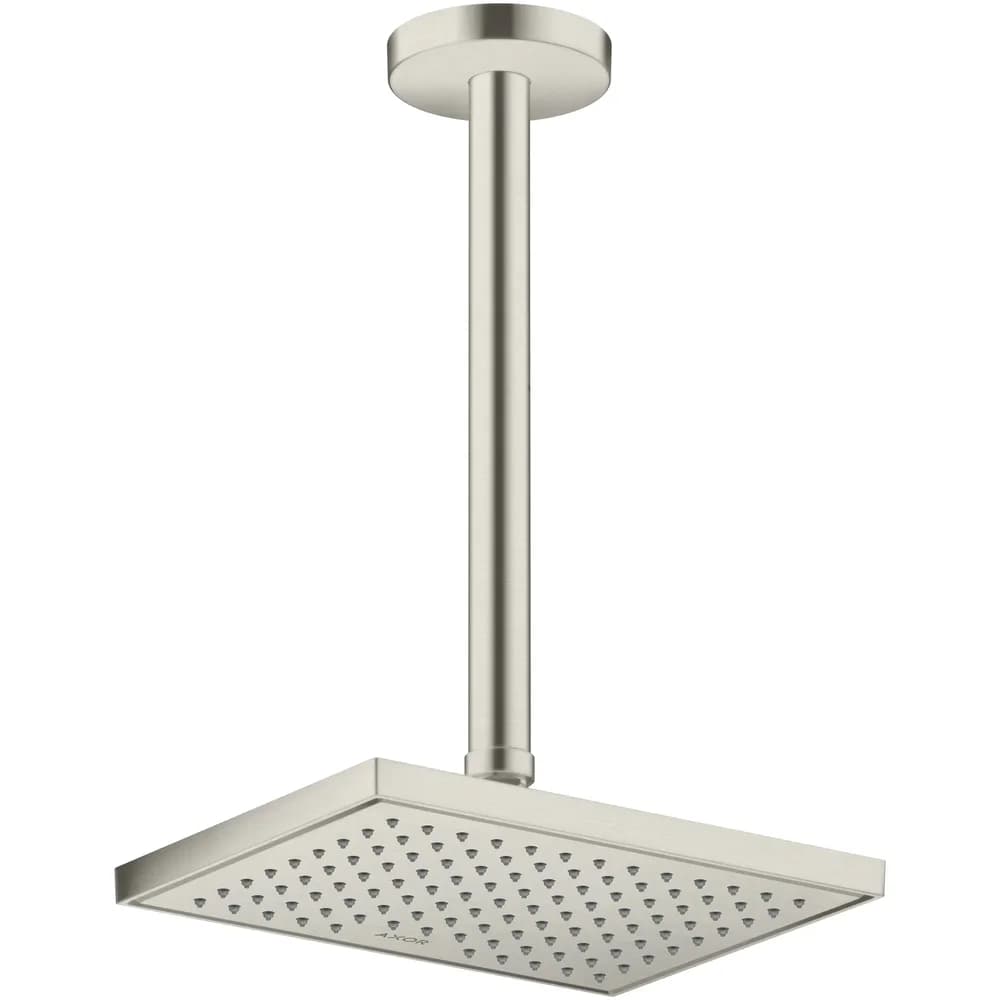 hansgrohe Deckenanschluss Axor 300mm, rund, Edelstahl-Optik