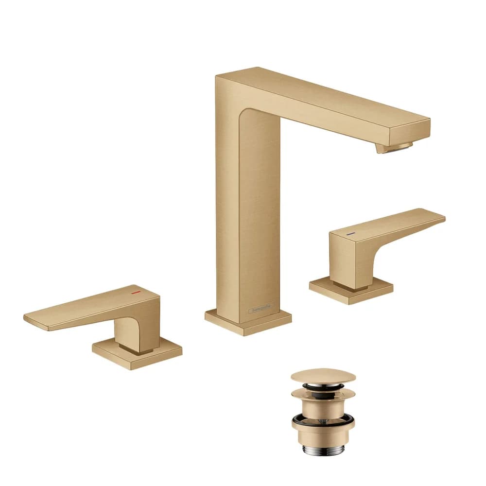 Hansgrohe 3-Loch Waschtischarmatur 160 Metropol Brushed Bronze, 32515140 32515140