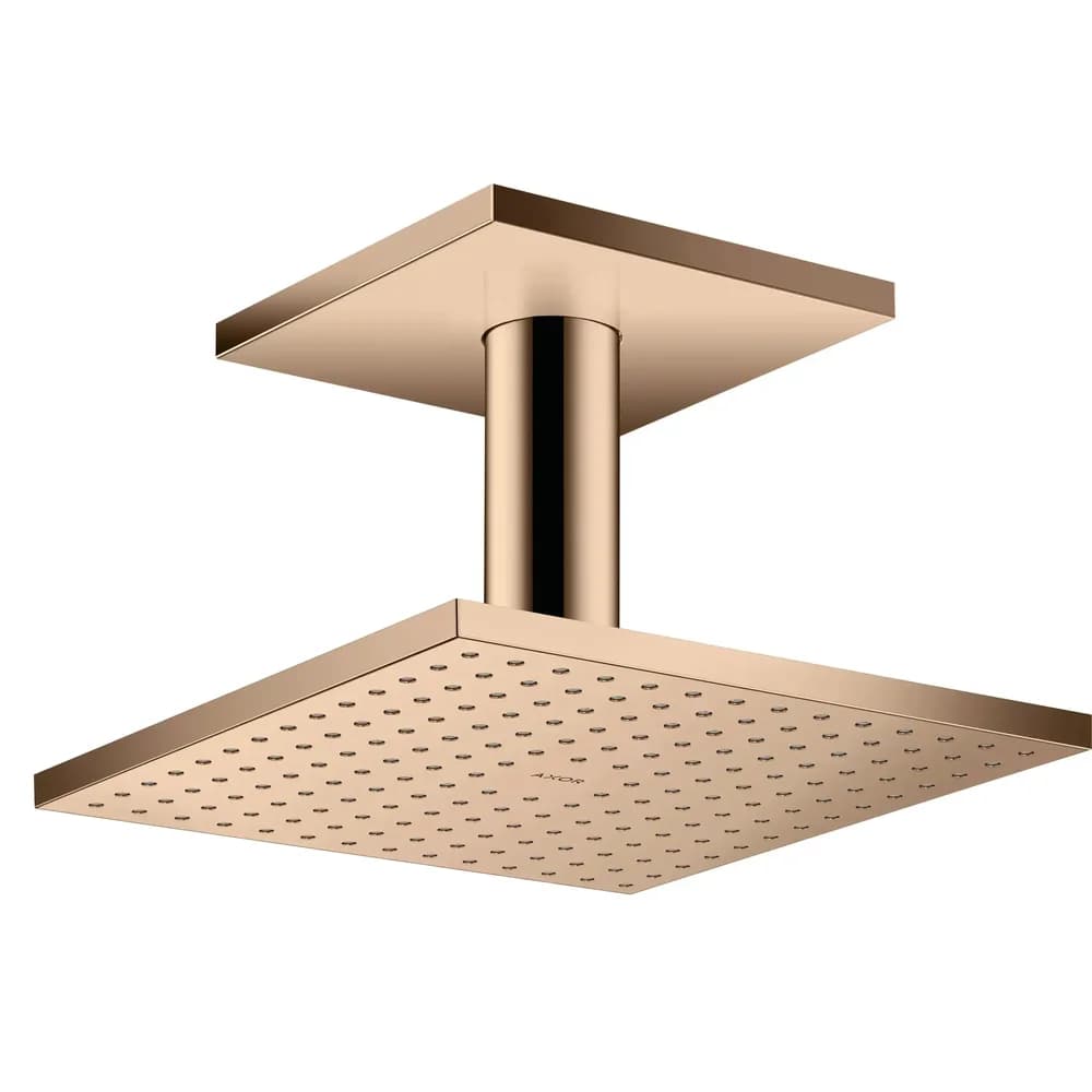 hansgrohe Axor Kopfbrause 35312300 mit Deckenanschluss, polished red gold