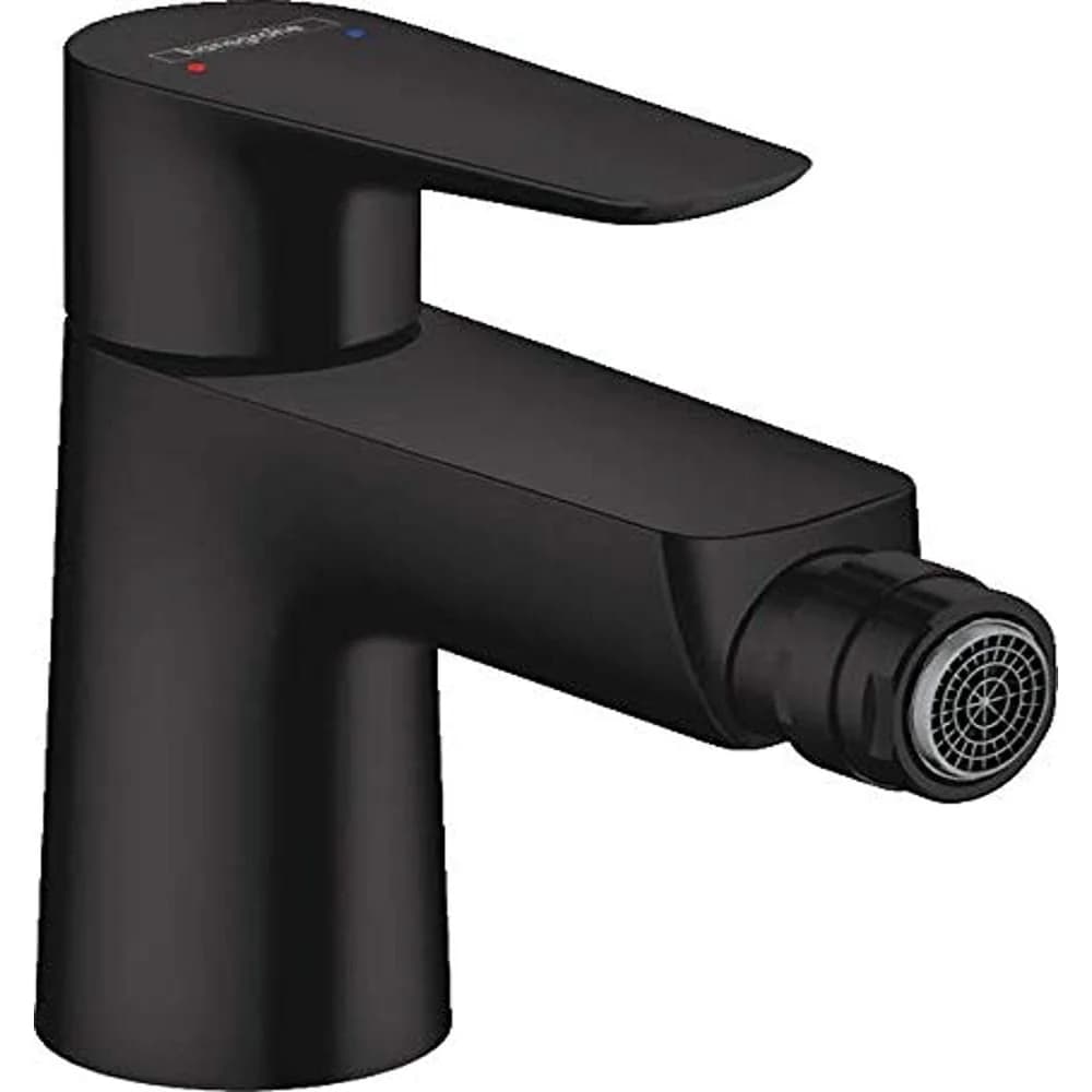 hansgrohe Talis E Bidet-Einhebelmischer 71720670 mattschwarz, mit Ablaufgarnitur