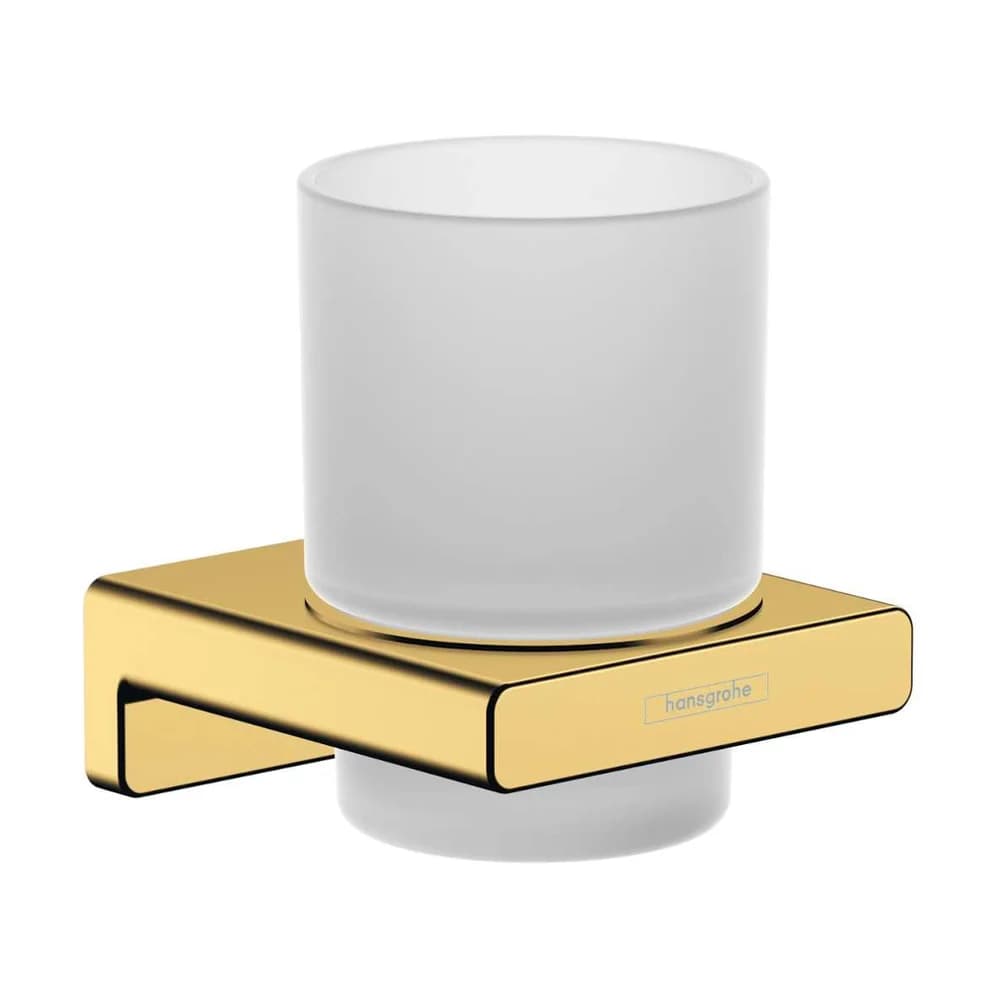 hansgrohe AddStoris Zahnputzbecher, 41749990, Farbe: Polished Gold Optic