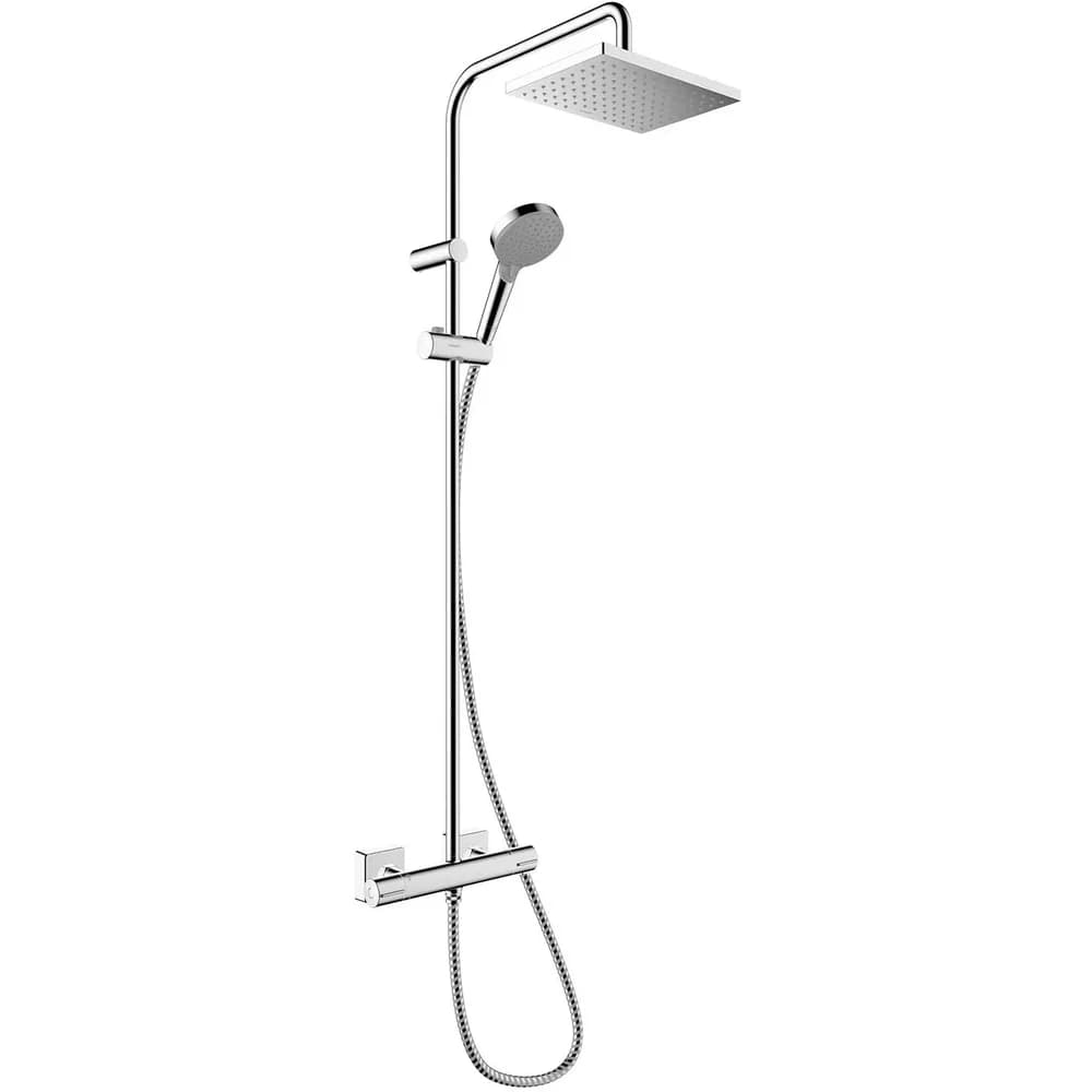 hansgrohe Showerpipe 230 Vernis Shape mit Thermostat, 1jet, chrom
