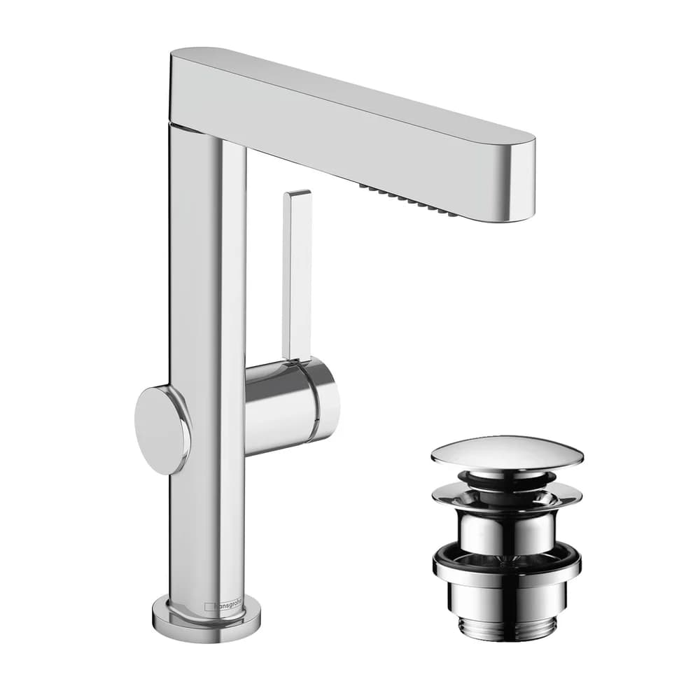 hansgrohe Waschtischmischer 230 Finoris Ausziehbrause 2jet chrom, 1 Stk. - Silber