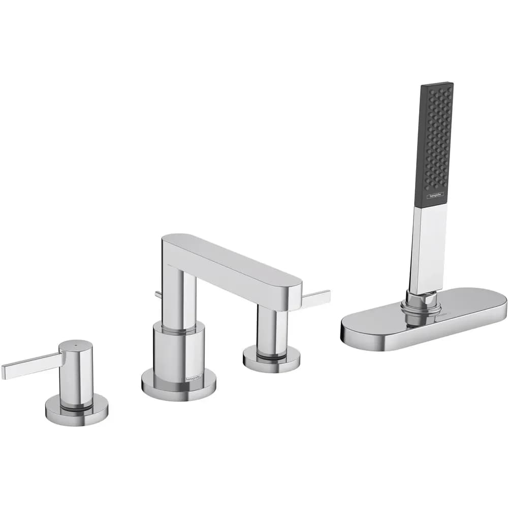 hansgrohe Finoris 4-Loch Wannenrandarmatur mit sBox, Chrom