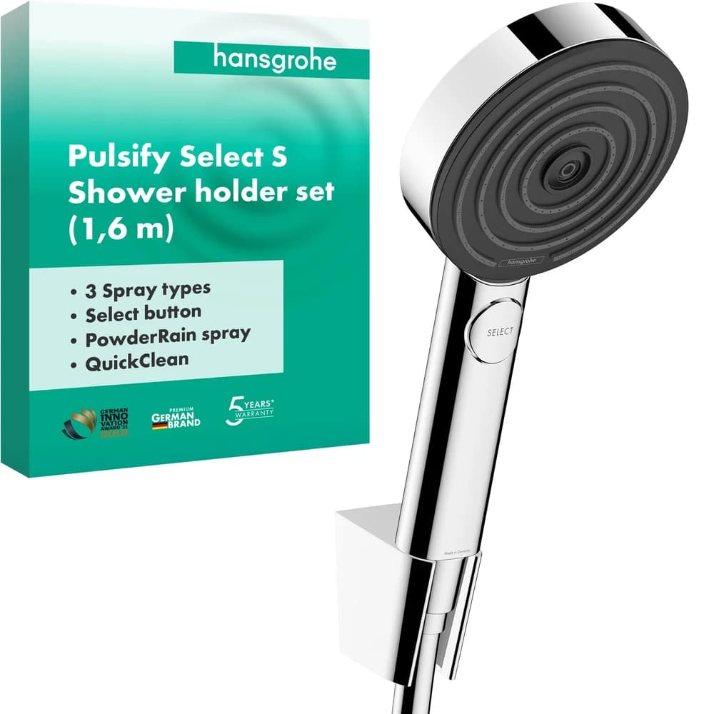 Handbrause-Set Hansgrohe Pulsify 105 Schlauch 1600 mm chrom