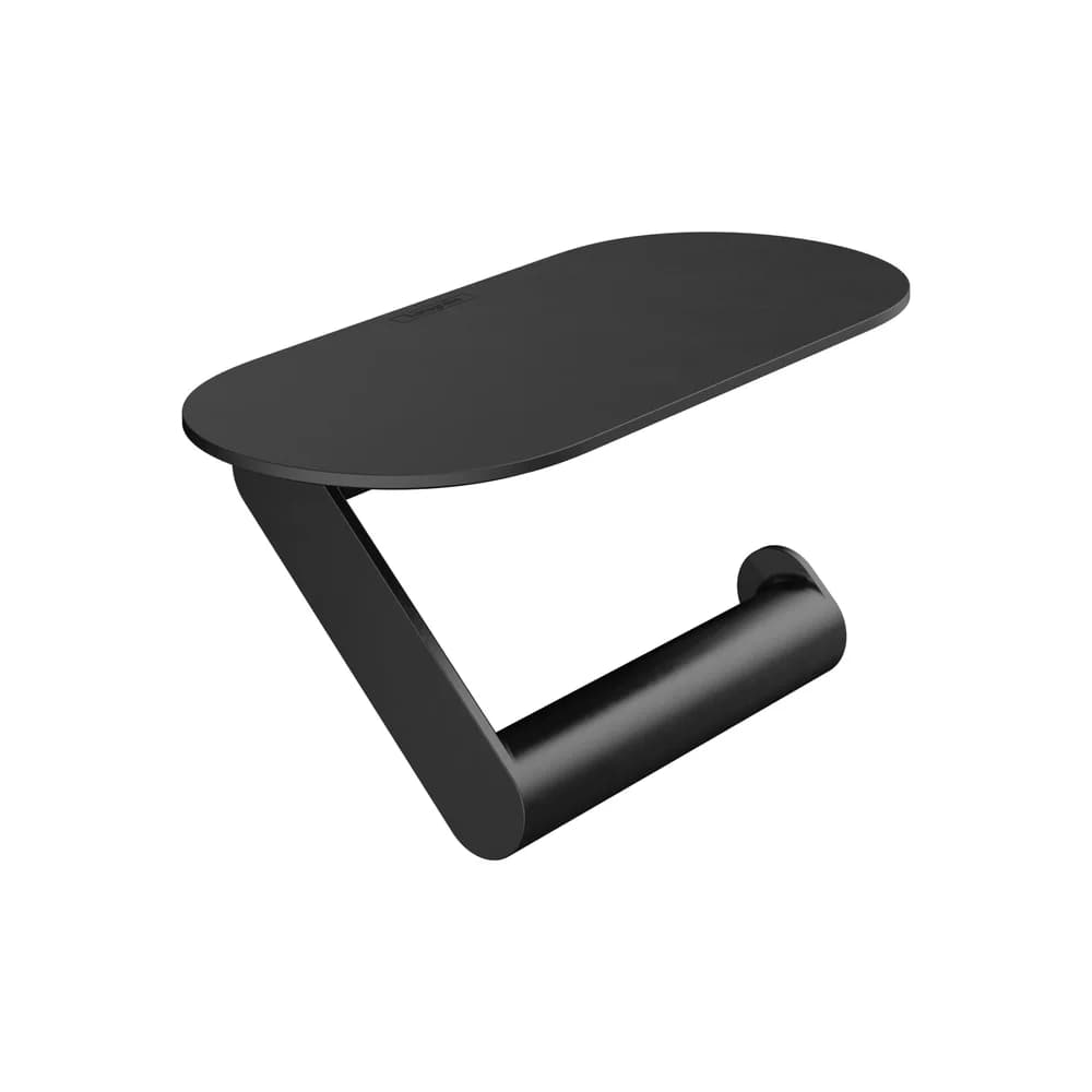 hansgrohe WallStoris Toilettenpapierhalter mit Ablage, 27928670, Farbe: Mattschwarz