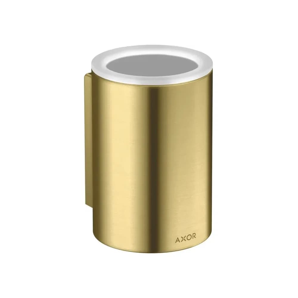 hansgrohe AXOR UNIVERSAL Circular Zahnputzbecher, 42804950, Farbe: Brushed Brass