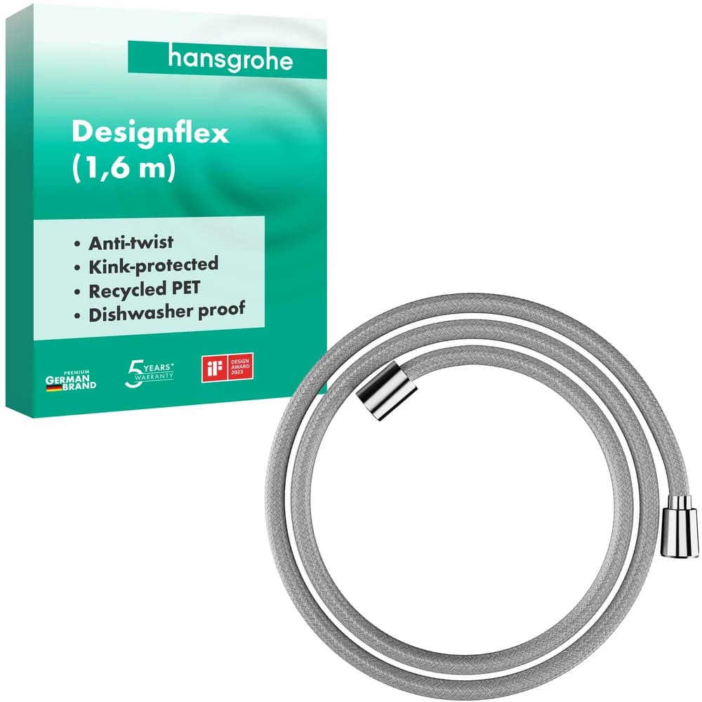 hansgrohe Brauseschlauch Designflex 1600mm, chrom